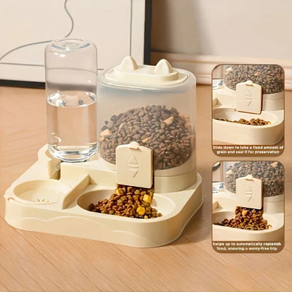 2-in-1 Automatic Cat Feeder & Water Bowl