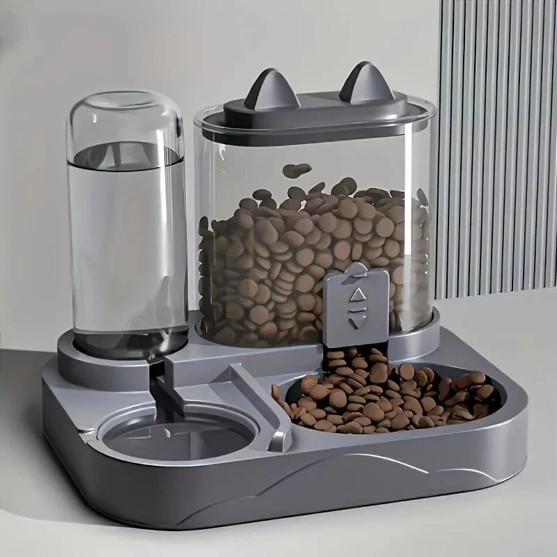 2-in-1 Automatic Cat Feeder & Water Bowl