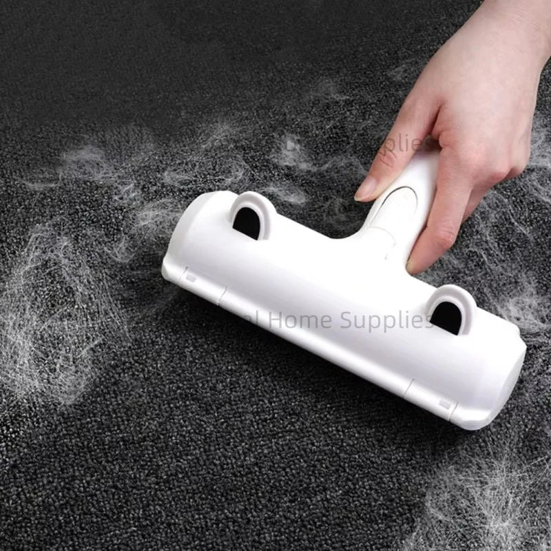 Cat Hair Remover Brush Large Pet Fluff Roller Portable Washable Cat Dog Lint Furniture Sofa Cleaning Tool Reusable Self-cleaning