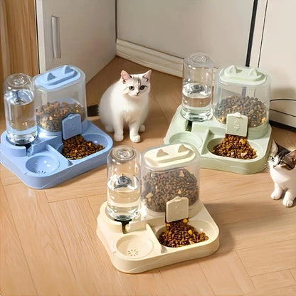 2-in-1 Automatic Cat Feeder & Water Bowl